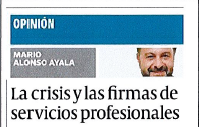 La crisis y las firmas de servicios profesionales.(07/05/12)