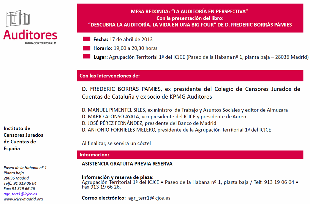 Mesa Redonda: «La auditoría en perspectiva»