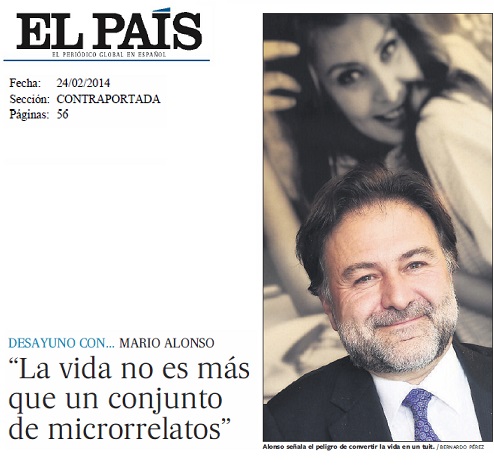 «La vida no es mas que un conjunto de microrrelatos»