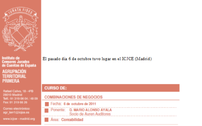 Aspectos Contables de las Combinaciones de Negocios (06/10/11)